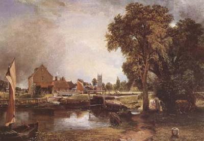 John Constable Dedham Lock and Mill (mk09) oil painting picture